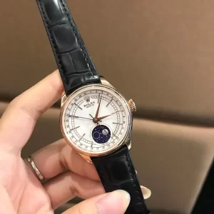Rolex Cellini Moonphase 50535 Chế Tác Vàng Hồng 18k