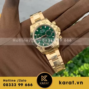 Rolex cosmograph daytona 116508-0013 yellow gold green dial loki