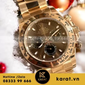 Rolex cosmograph daytona rose gold chocolate dial