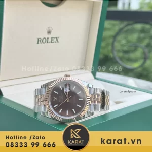 Rolex datejust 126331 mặt chocolate cọc số dạng quang clean