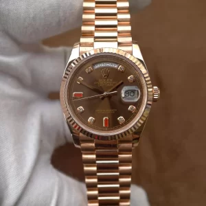 ROLEX DAY-DATE  36 128235-0037  VÀNG HỒNG 18k