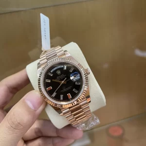Rolex Day-Date II 218235 Mặt Số Đen Chế Tác Vàng Nguyên Khối 18k