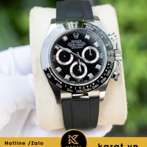 Rolex Daytona 116519LN mặt đen dây oyster flex replica