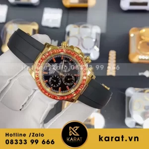 Rolex daytona 116588SACO orange saphire yellow gold bản độ thường