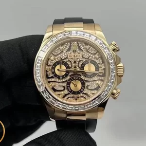 ROLEX DAYTONA 116588TBR EYE OF TIGER  VÀNG KHỐI 18K KIM CƯƠNG BAGUETTE CHẾ TÁC