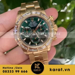 Rolex daytona loki yellow gold baguette diamond