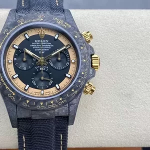 Rolex DiW Carbon Daytona CREAM INVERT GOLD Replica