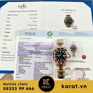Rolex GMT-Master II 126755 SARU – 41 mm Bọc Vàng 18k Kim Moissanite Cả Mặt