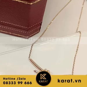 TIFFANY KNOT NECKLACE - DÂY CHUYỀN TIFFANY Vàng 18k ,kim cương thiên nhiên