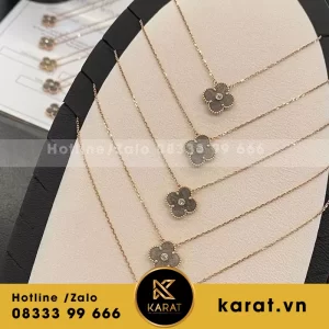 Van cleef vintage Alhambra necklaces rose gold