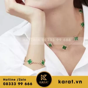 Vòng cổ VCA nhập khẩu vàng 18k