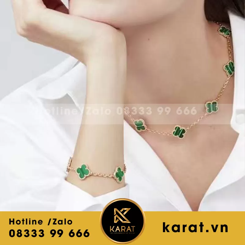 Vòng cổ VCA nhập khẩu vàng 18k