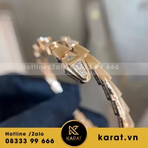 Vòng Đeo Tay Nữ Bvlgari Serpenti Viper Bracelet Rose Gold