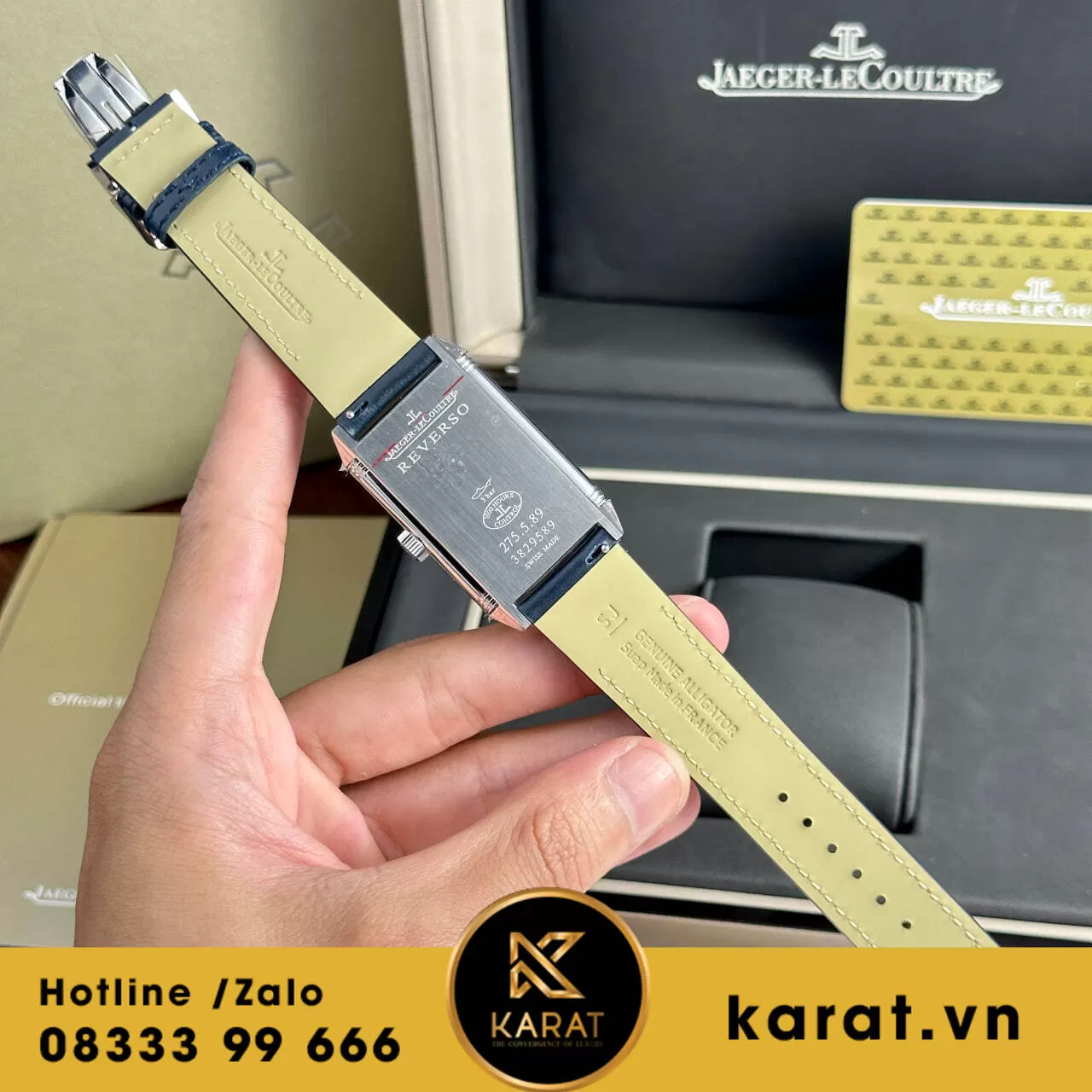 Đồng hồ Jaeger LeCoultre Master Reverso Tribute Monoface Small Seconds fake 1:1 - Ảnh 15