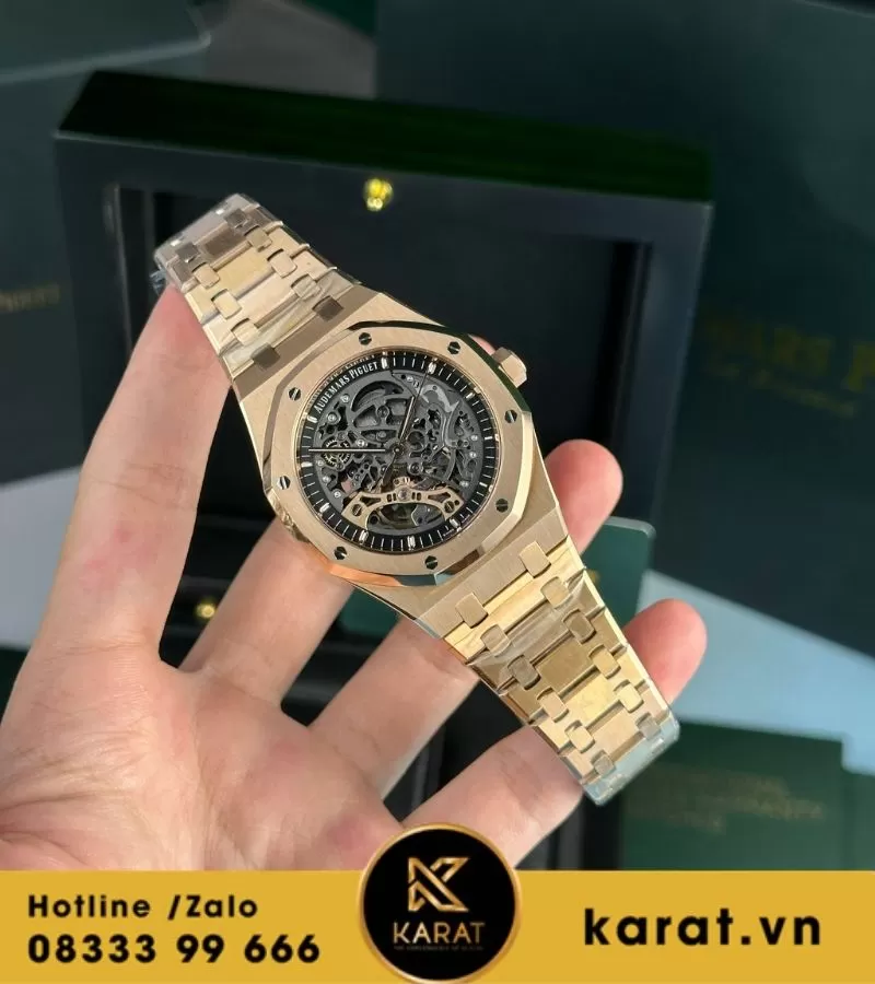 Đồng hồ Audemars Piguet Royal Oak 15407 Skeleton Dial - Ảnh 9
