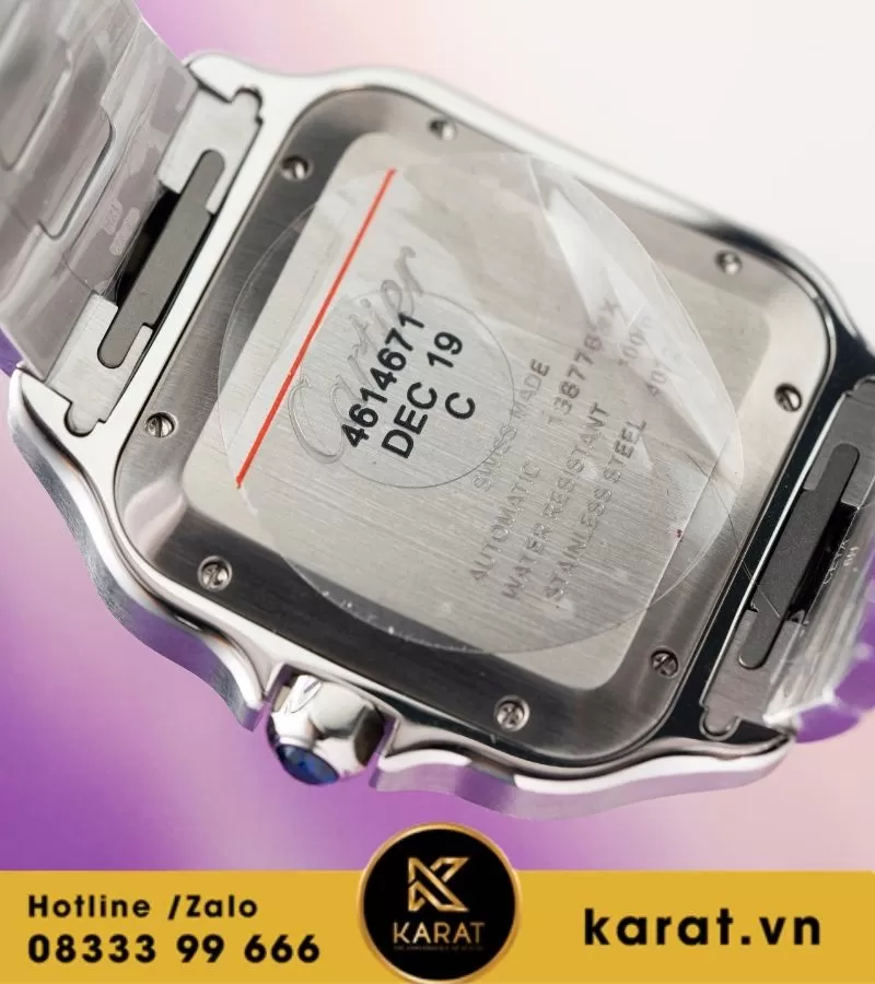 Đồng hồ Cartier Santos de cartier blue dial rep 1:1 - Ảnh 11