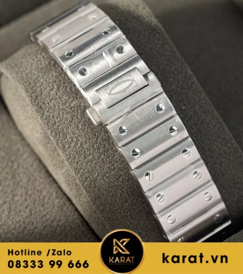 Đồng hồ Cartier Santos de cartier blue dial rep 1:1 - Ảnh 10