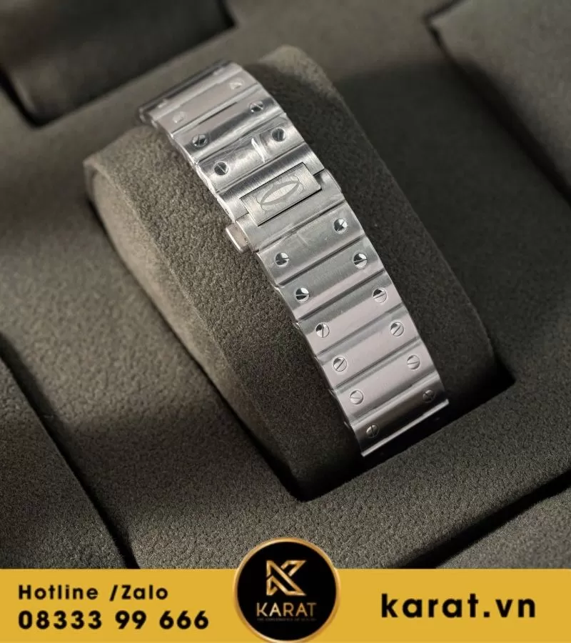 Đồng hồ Cartier Santos de cartier blue dial rep 1:1 - Ảnh 8