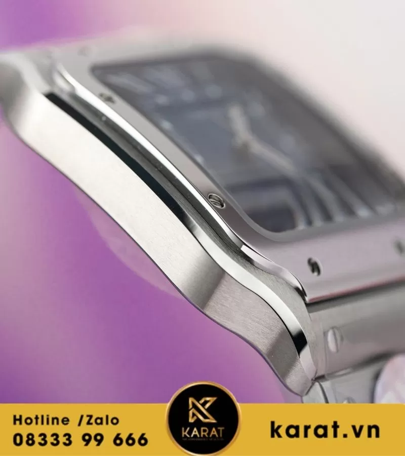 Đồng hồ Cartier Santos de cartier blue dial rep 1:1 - Ảnh 5