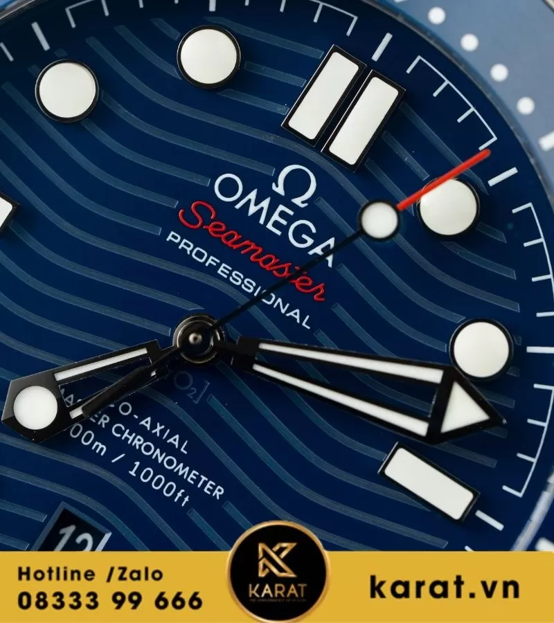 Omega Seamaster Diver 300m Blue dial replica - Ảnh 15