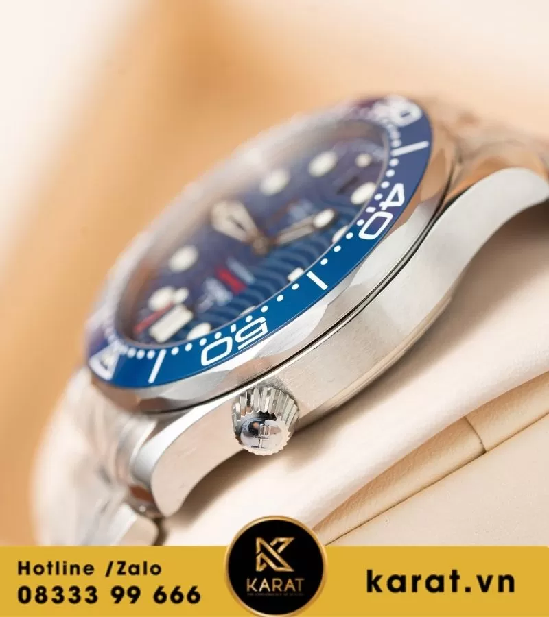 Omega Seamaster Diver 300m Blue dial replica - Ảnh 12