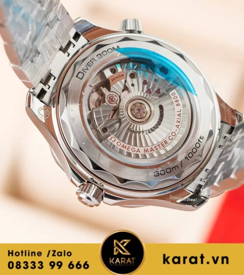 Omega Seamaster Diver 300m Blue dial replica - Ảnh 9