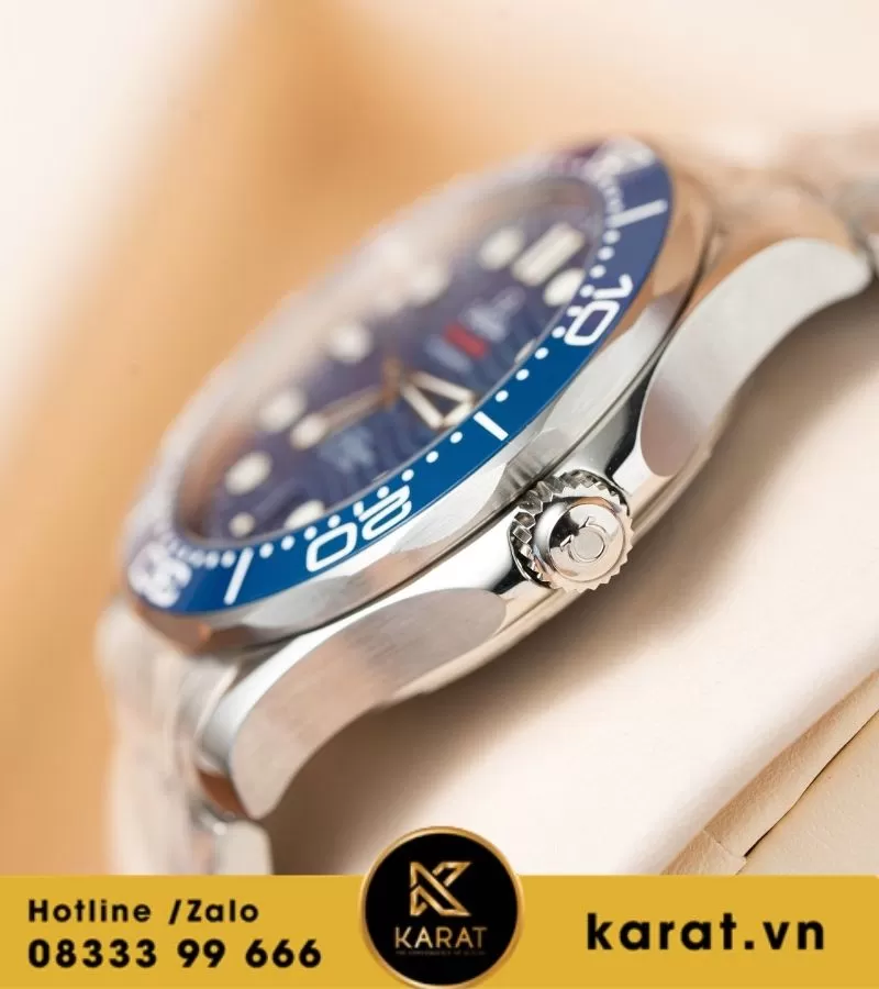 Omega Seamaster Diver 300m Blue dial replica - Ảnh 7