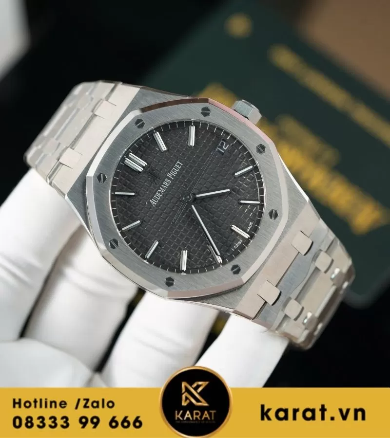 Audemars Piguet 15500 mặt số xám size 41mm replica - Ảnh 6