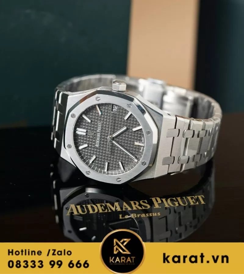 Audemars Piguet 15500 mặt số xám size 41mm replica - Ảnh 5