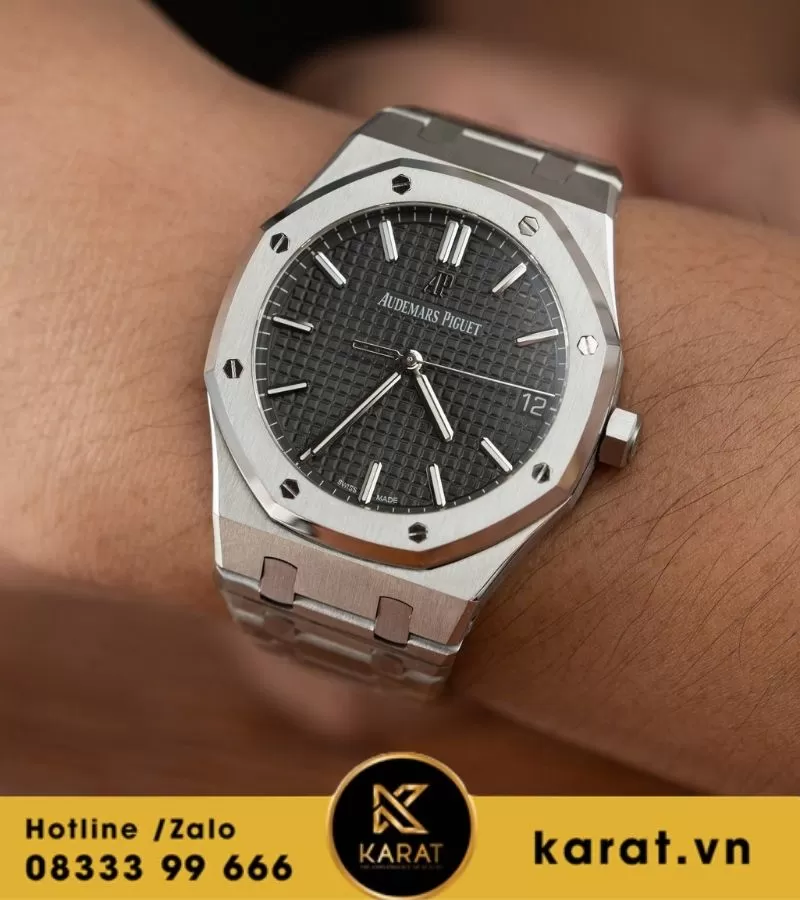 Audemars Piguet 15500 mặt số xám size 41mm replica - Ảnh 4