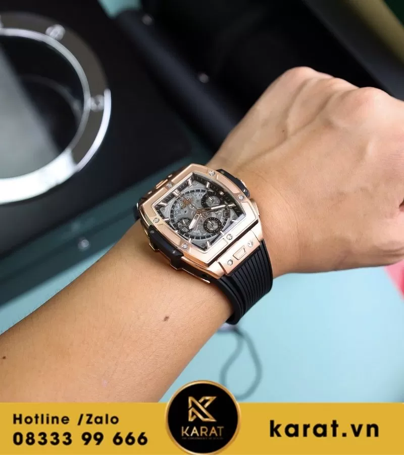 Đồng hồ Hublot Spirit Of Big Bang King Gold 42mm black dial - Ảnh 5