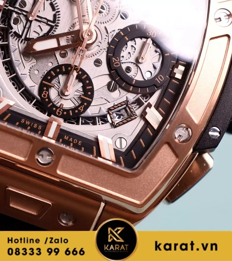 Đồng hồ Hublot Spirit Of Big Bang King Gold 42mm black dial - Ảnh 3