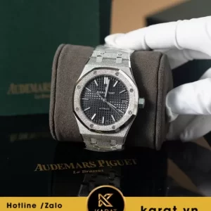 Audemars Piguet 15454 Fosted gold mặt số đen trải tia 37mm
