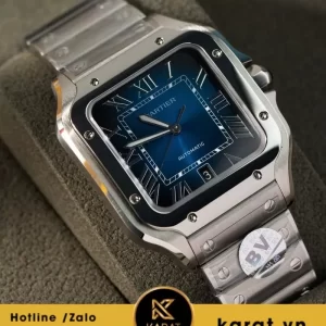 Đồng hồ Cartier Santos de cartier blue dial rep 1:1