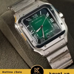 Đồng hồ Cartier Santos de cartier green dial replica
